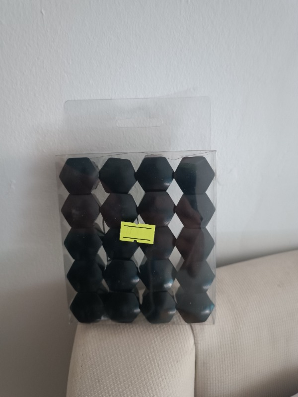 Oto Craft Bijon Kapağı 17 mm Siyah  20 Adet