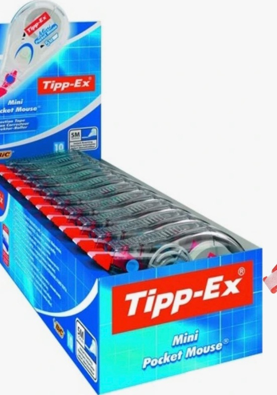 Bic Tipp-Ex Mini Pocket Mouse Şerit Düzeltici 10'lı Kutu