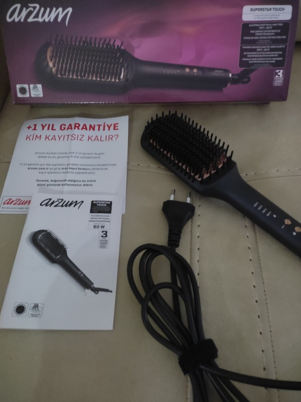 Arzum AR5068 Superstar Touch Saç Düzleştirici Fırça