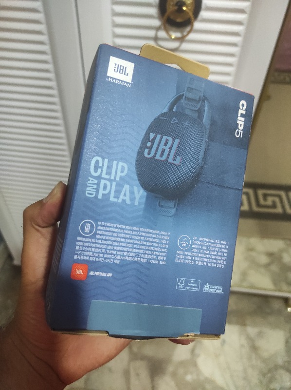 JBL Clip5, Bluetooth Hoparlör, IP67, Mavi