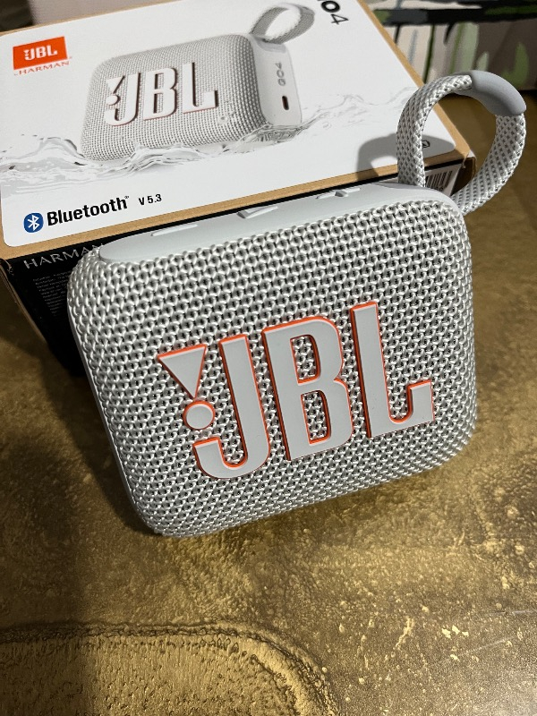 JBL Go4, Bluetooth Hoparlör, IP67, Beyaz