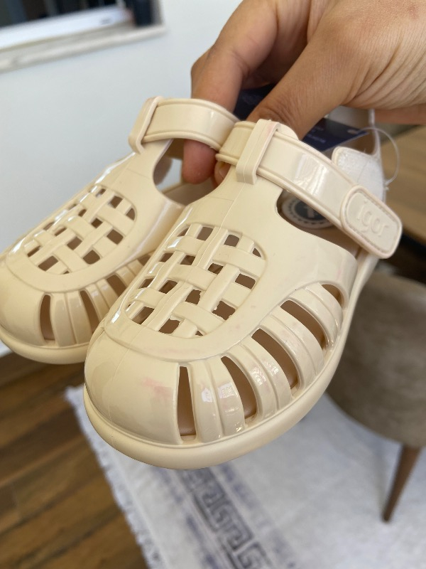 Igor S10311 Tobby Gloss Çocuk Fildişi Sandalet