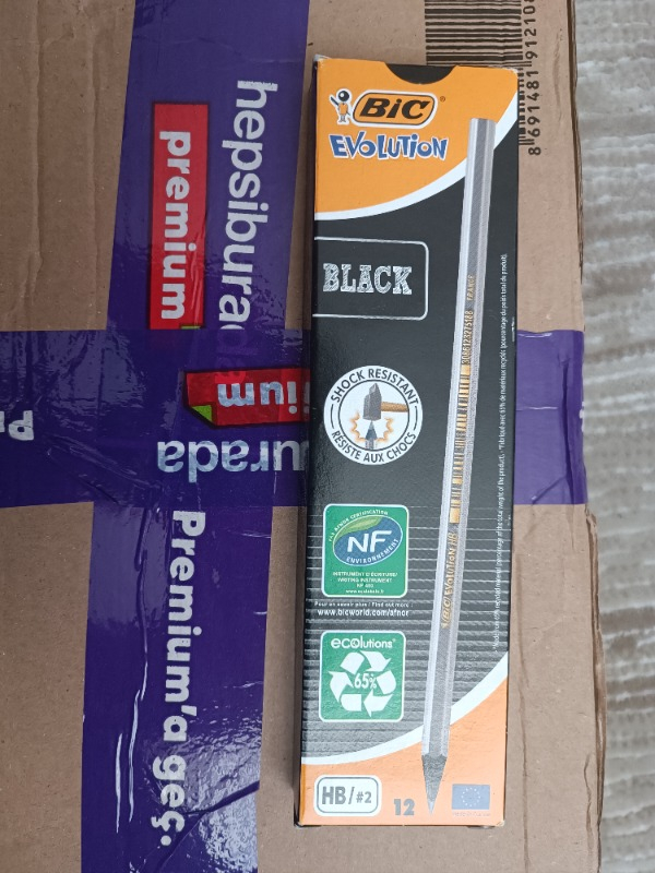 Bic Evolution Black HB Kurşun Kalem 12'li Kutu