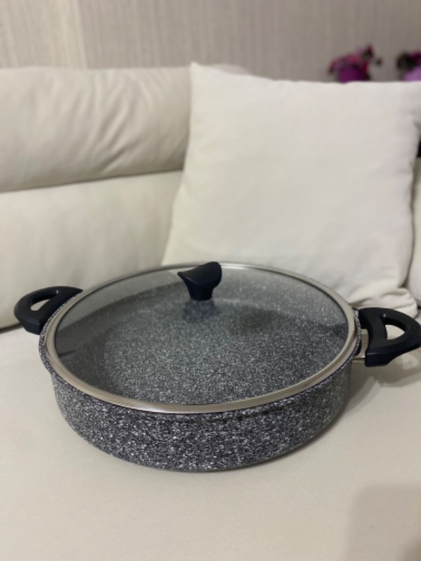 TAÇ-3466 Ultra Granit Basık Tencere 32CM