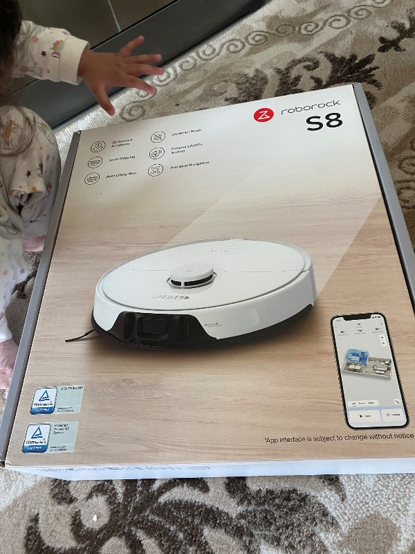 Roborock S8 Sonic Mopping Akıllı Robot Süpürge S8 Beyaz