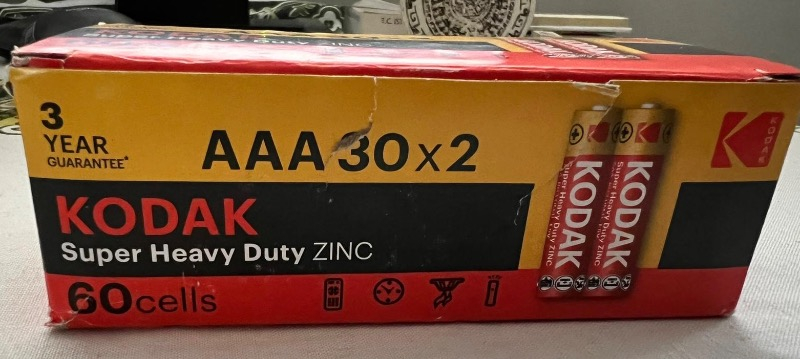 Kodak 60 Adet Çinko Karbon Shrink Kalem Pil