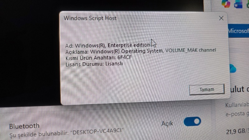 Microsoft Windows 11 Pro Retail Ömür Boyu Elektronik Lisans - 2025 Key ve Ürün Anahtarı
