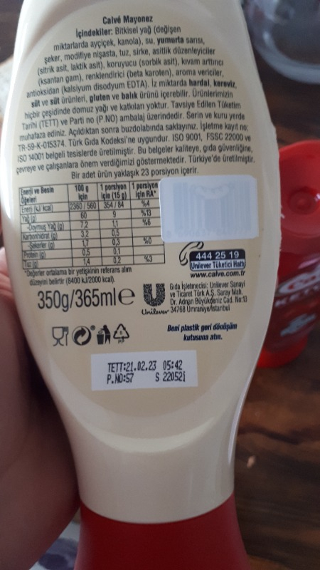 Calve Sos Ketçap + Mayonez 2'Li Set 750 gr