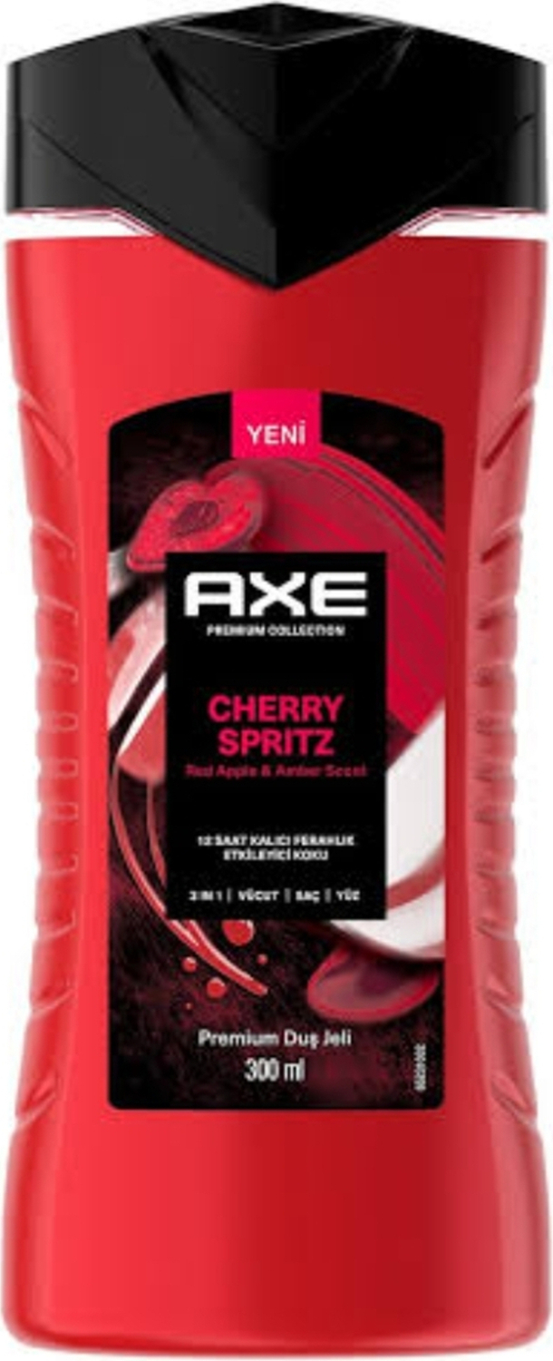 Axe Premium Collection Duş Jeli Cherry Spritz 3 In 1 Vücut Saç Yüz 300 ml X3