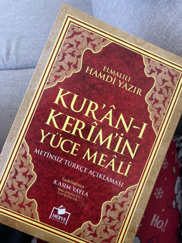 Kuranı Kerim Metinsiz Yüce Meali Orta Boy Karton Kapak- Elmalılı Hamdi Yazır