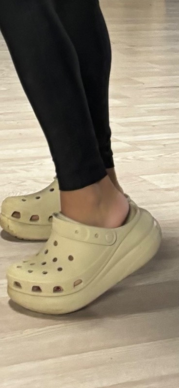 CROCS Classic Crush Clog 207521-2Y2 Unisex Bej Sandalet&Terlik