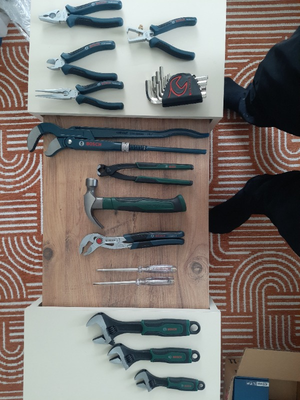 Bosch 3 Parça Ingiliz Anahtarı Seti 6" - 8" - 10"