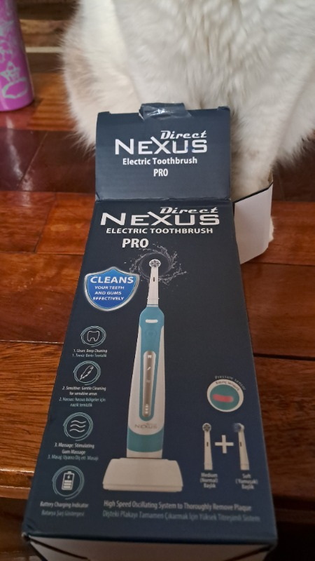 Direct Nexus Elektirikli Şarj Edilebilir Diş Fırçası + 2 Yedek Başlık