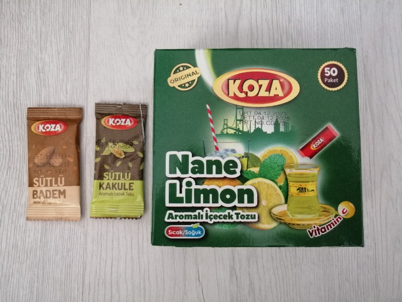 Koza Tek İçimlik Nane Limon Aro. İçecek Tozu (50 Stick)