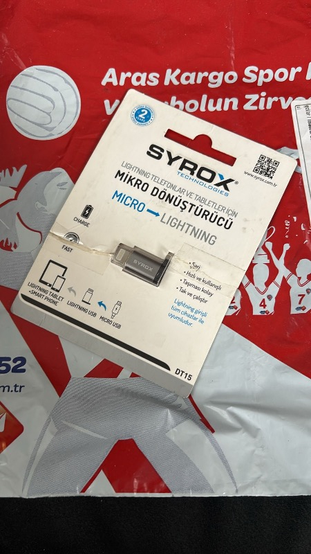 Syrox DT15 Micro Usb Apple iPhone Uyumlu Lightning Dönüştürücü