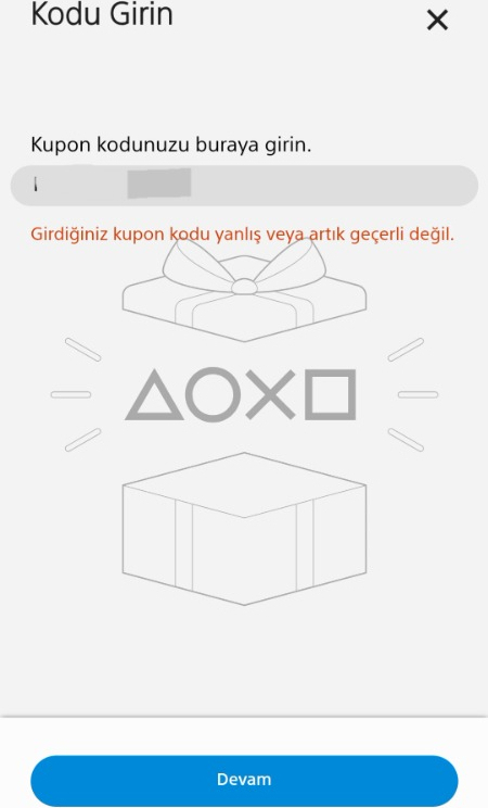 Sony Play Station Store 250 Tl Hediye Kartı
