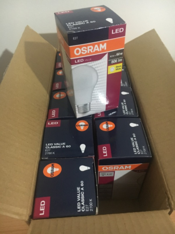 Osram 8.5 Watt E-27 Duy 2700 Kelvın Sarı Işık Led Ampul 10 Adet 9W