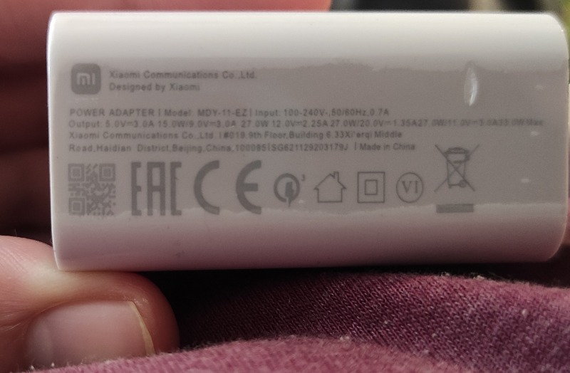 Xiaomi 33W Turbo Hızlı Şarj ve Kablosu (kutu çıkma birebir orjinaldir)