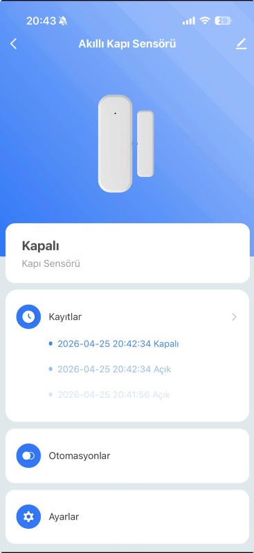 Xenon Smart Akıllı Kapı ve Pencere Sensörü Kablosuz Wi-Fi Ev Güvenlik Sistemi Google Home/Alexa Uyumlu Pencere Kontağı X7502