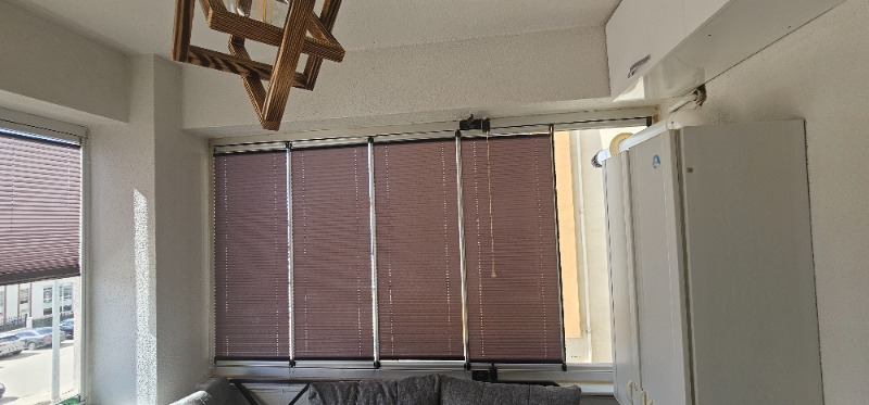 Plised Home Katlanabilir Cam Balkon Plise Perde Antrasit