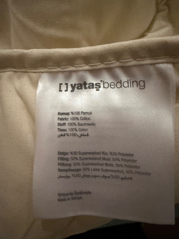 Yataş Bedding SUPERWASHED YÜN Yorgan (Çift Kişilik XL - 235x215 cm)