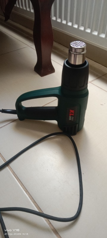 KL Pro KLSH7303 Profesyonel Sıcak Hava Tabancası 2000 W 2 Kademeli Isı Ayarı ile Konforlu Kullanım