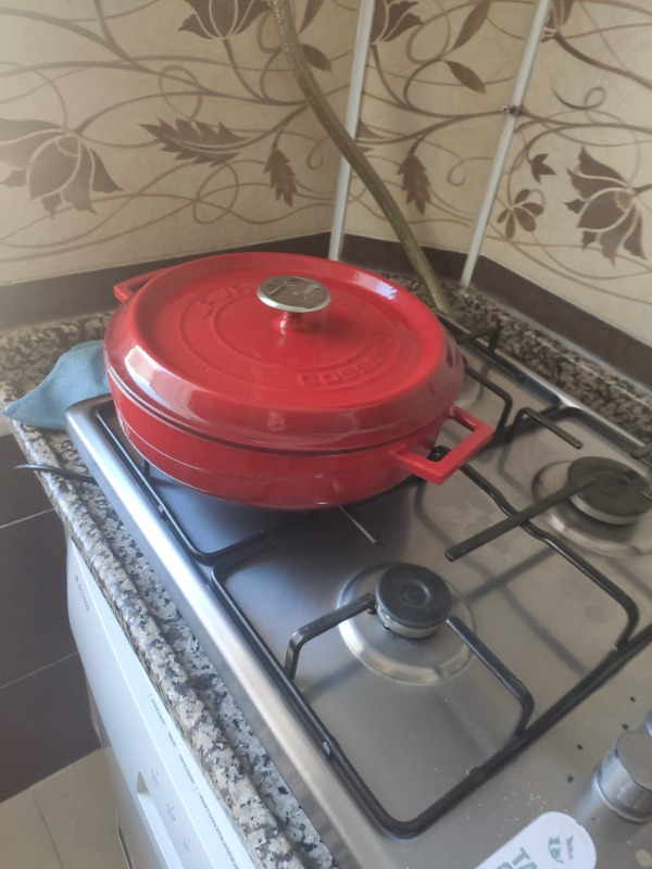 Lava Döküm Çok Amaçlı Yayvan Tencere. Trendy Serisi Çap(Ø)28cm.