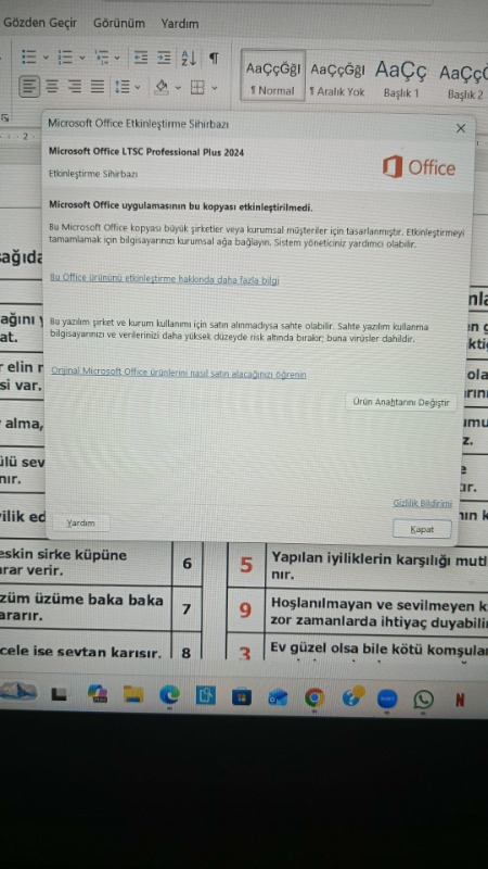 Windows 11 & Office 2024 Pro Plus USB Kurulum + Orijinal Hediyeli Lisans - 2025 Key ve Format Flash Bellek
