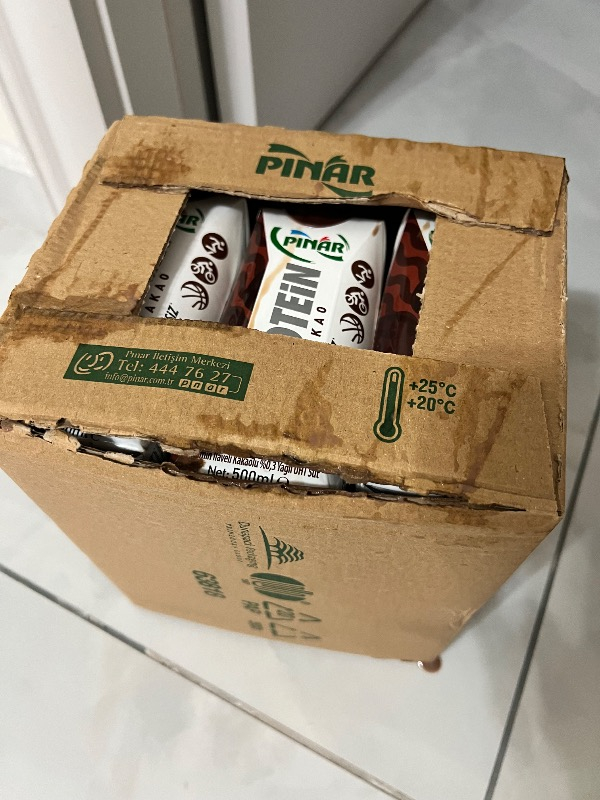 Pınar Kakaolu Protein Süt 500 ml x 12 Adet