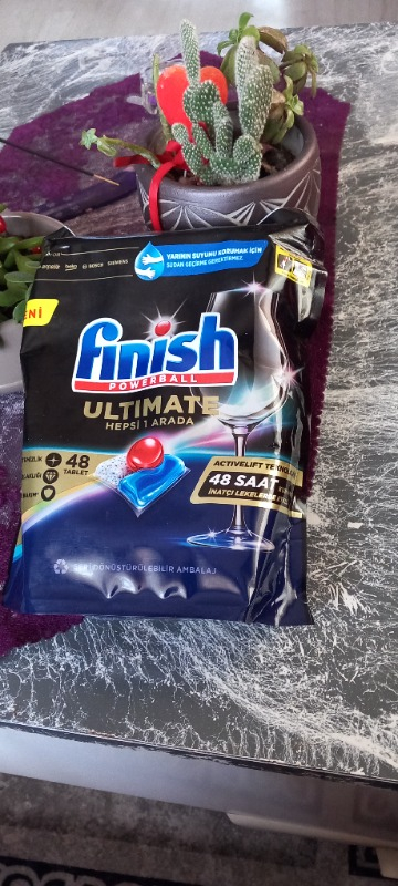 Finish Ultimate 48 Kapsül Bulaşık Makinesi Deterjanı Tableti (1 x 48 Kapsül)