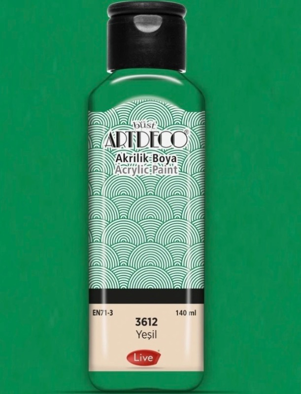 Artdeco Akrilik Boya 140 Ml Yeşil Y-070R-3612