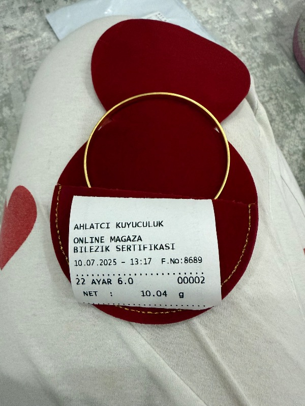 Ahlatcı 10 gr 22 Ayar 3 Mm Kibrit Çöpü Bilezik