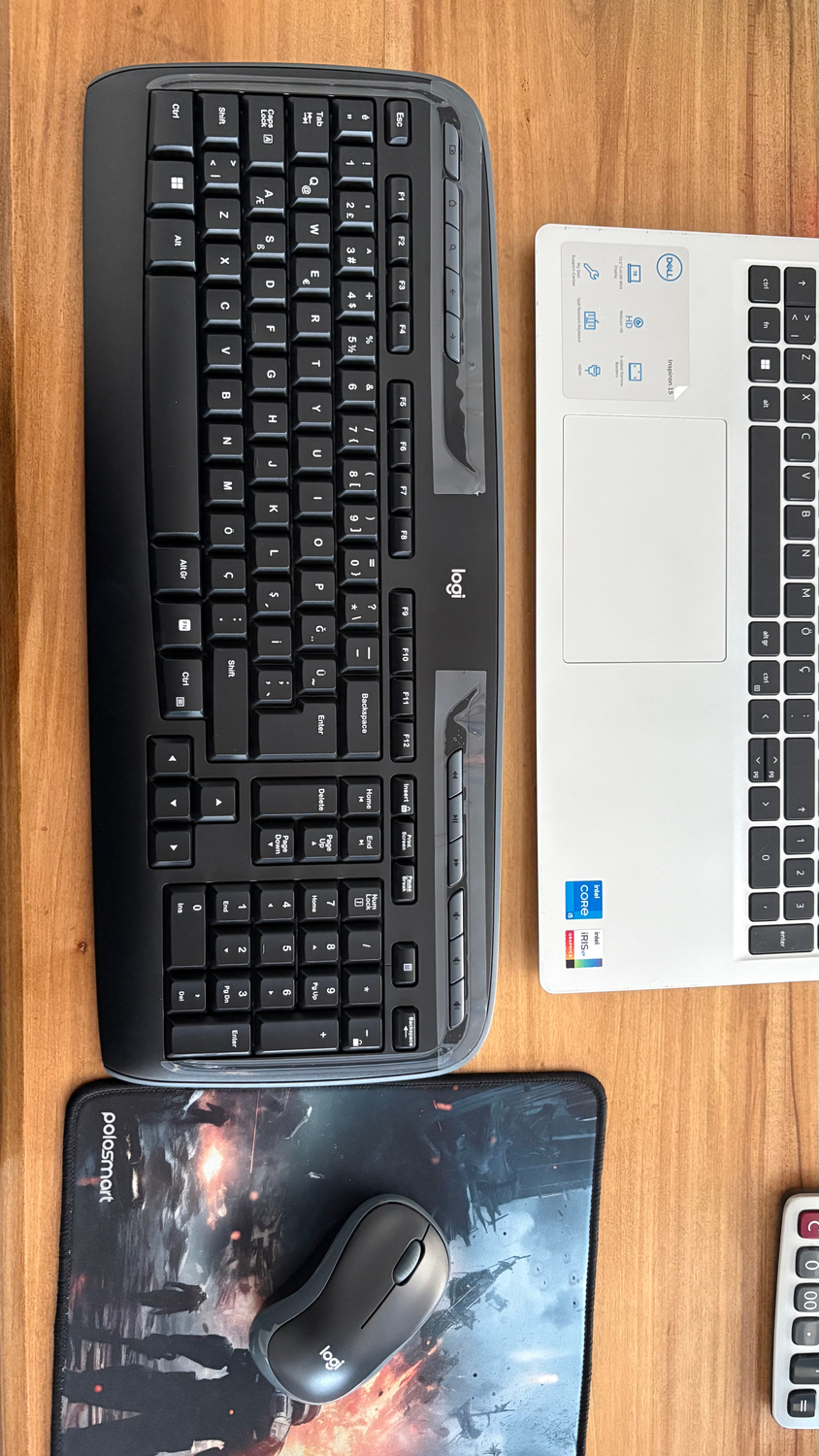 Logitech MK330 Kablosuz Türkçe Klavye Mouse Seti - Siyah