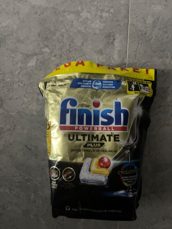 Finish Ultimate Plus 60 Kapsül  Bulaşık Makinesi Deterjanı Tableti (1 x 60 Kapsül)