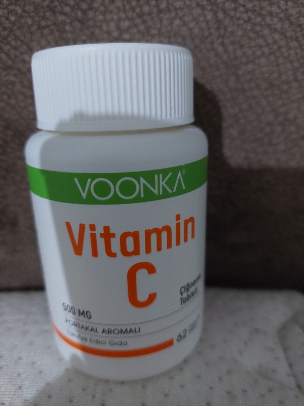 Voonka Vitamin C 500 mg 62 Çiğneme Tableti