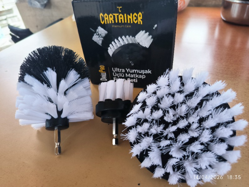 Cartainer 3’lü Ultra Yumuşak Matkap Fırça Seti