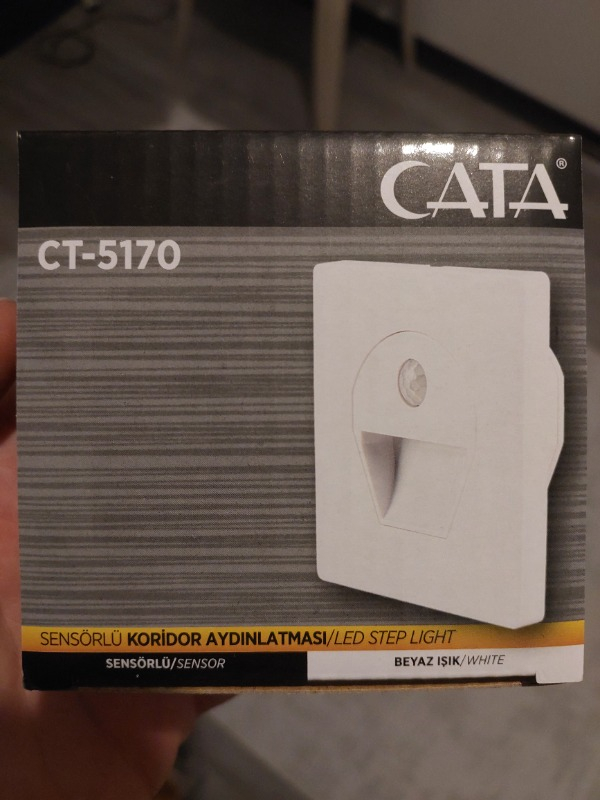 Cata Ct-5170 Sensörlü Ledli Koridor Armatür  Günışığı