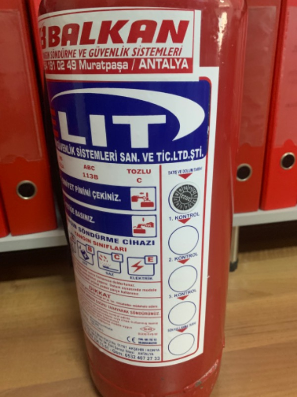 Mapeks Yangın Söndürücü - ''6 Kg".  Tsen 615 Abc  4 Yıl Garantili