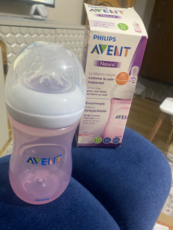 Philips Avent Natural PP Biberon 260 ml 1 ay+ Pembe SCF034/17