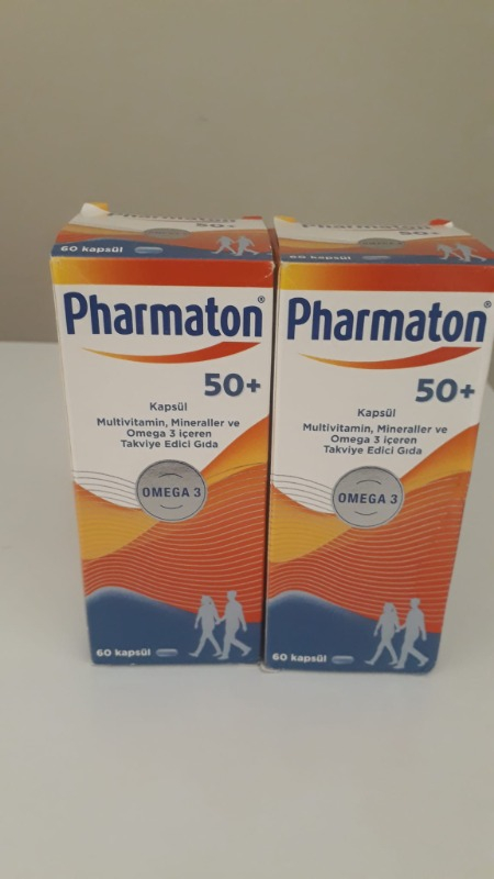 Pharmaton 50 Plus 60 Kapsül - Omega 3, Multivitamin ve Mineraller