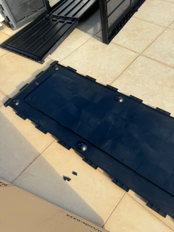 Violet House Clean Garden 320 Lt Bahçe Depolama Sandığı Siyah