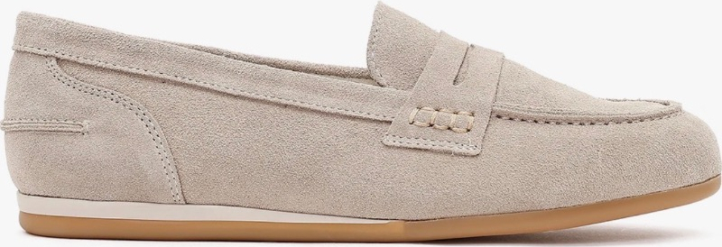 Derimod Kadın Bej Süet Deri Loafer 26PFD370910