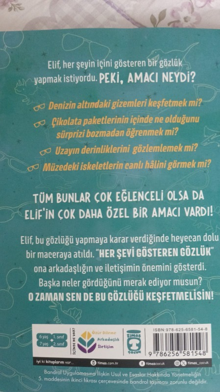 Timaş Çocuk Her Şeyi Gösteren Gözlük - Büşra Ümmühan 3 - 5 Yaş İçin Eğlenceli Öykü