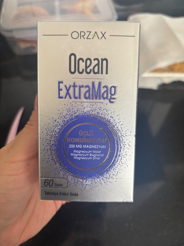 Orzax Ocean ExtraMag Üçlü Magnezyum Kombinasyonu 60 Tablet
