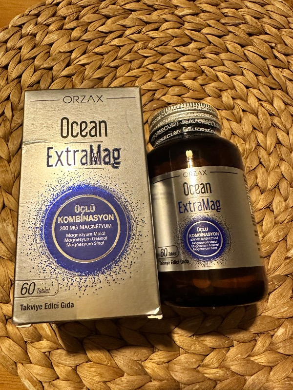 Orzax Ocean ExtraMag Üçlü Magnezyum Kombinasyonu 60 Tablet