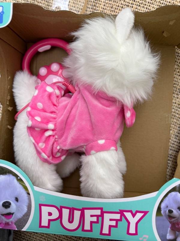 MEGA Pilli Sesli Yürüyen Sevimli Köpek Puffy
