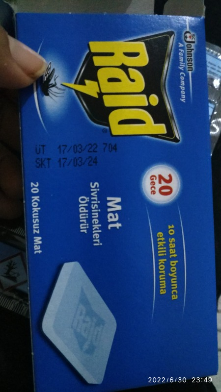 Raid Elektromat Tablet Sinek Kovucu