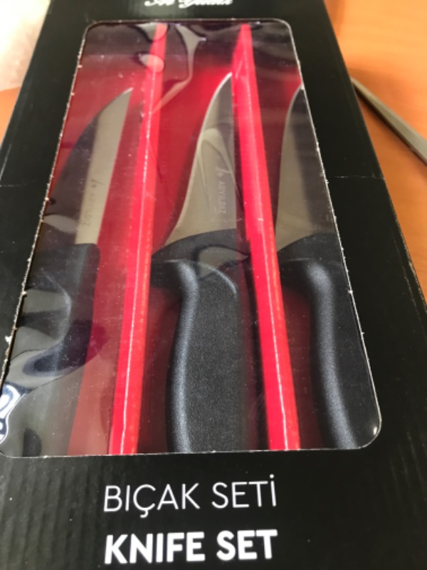 Aryıldız Touch 3'lü Bıçak Seti Siyah
