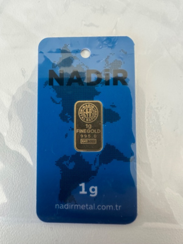 Nadir Gold 24 Ayar Külçe Gram Altın 1 Gr.