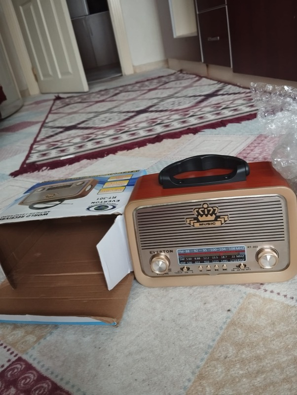 Everton honey Rt-301 Nostalji Bluetooth Şarjlı Radyo Usb Sd Mp3 Player